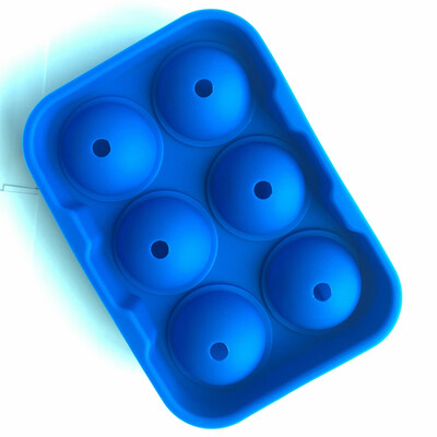 

6 Hole Silicone Ice Cube Ball Drinking Wine Tray Brick Round Maker Mold Sphere Mould Bar Ice Hockey Maker