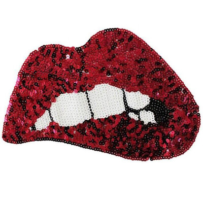 

Lip Shaped Plastic Clothes Sequins Patches Clothes Patching Accessory for Clothes Bags Hats