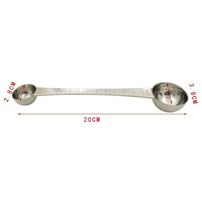 

Double Head Coffee Scoop Measuring Scoop Spoon Stainless Steel Metal Measure Spoon Coffee Tea Tools Accessories