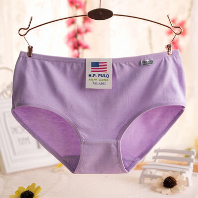 

Color Cotton Breathable Briefs Cozy Women Underwear Solid Girl Student Panties Low-Rise Female Underwear Ultra-Slim Comfortable