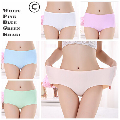 

UNLIMON 5Pcs Plus Size L4XL Women Panties Sexy Mid Waist Briefs