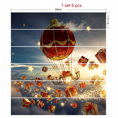 

Self-adhesive Merry Christmas Stair Stickers Kit DIY Removable PVC Wall Decal Stickers