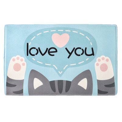 

Bathroom Absorbent Mat Cut Cartoon Cat Animal Pattern Door Mats Home Shower Anti-Slip Rugs Lovely Decoration Rugs Mat