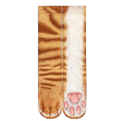 

Unisex AdultKids Elastic Sock Animal Paw Feet Crew 3D Print Foot Socks Lovely