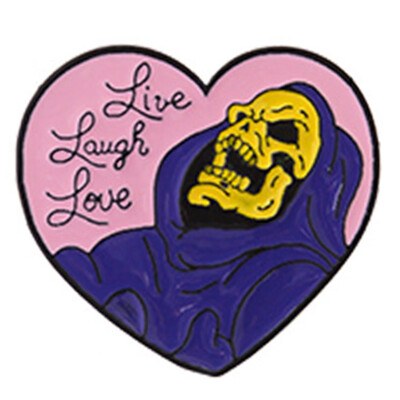 

Latest Skeleton Metal Badges Enamel Pins Brooches Punk Heart Pin Jewelry