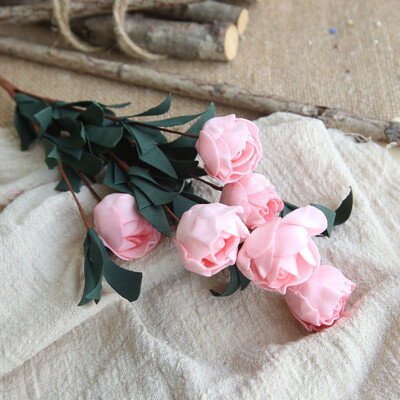 

Gobestart Artificial PE Fake Flowers Rose Floral Wedding Bouquet Bridal Hydrangea Decor BU