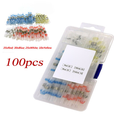 

100Pcssets 4 Sizes Solder Sleeve Heat Shrink Tube Wire Terminal Connectors Kits