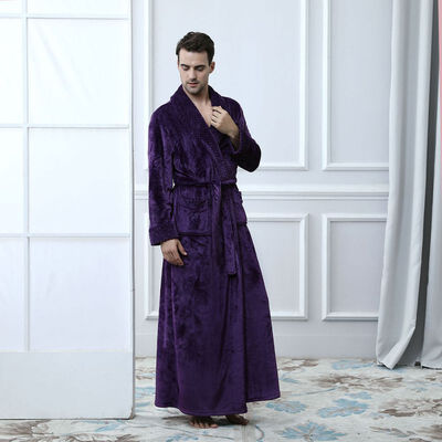 

Winter Couple Coral Fleece Bathrobes WomenMen Warm Long Sexy Kimono Bath Robe Plus Size Dressing Gown Bridesmaid Robes Female
