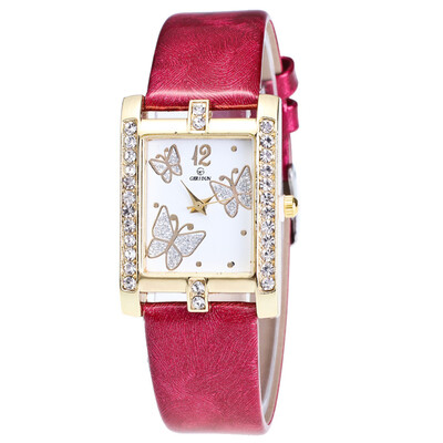 

〖Follure〗Retro Candy Colors Design Leather Band Analog Alloy Quartz Wrist Watch