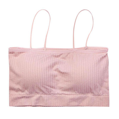 

Women Strapless Intimates Lingerie Sexy Lady Solid Elastic Bandeau Tube Tops Breast Wrap Crop Tops
