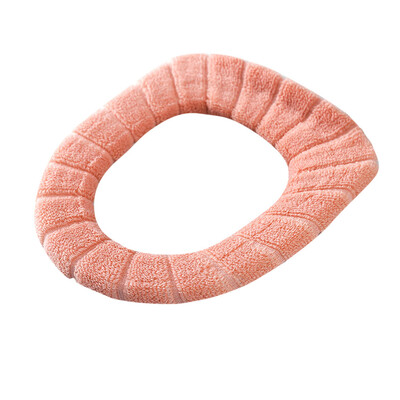 

〖Follure〗Comfortable Velvet Coral Toilet Seat Cover Standard Pumpkin Pattern Cushion