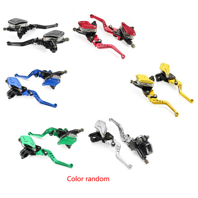 

1 Pair 78" 22mm Universal Motorcycle Hydraulic Brake Clutch Master Cylinder Reservoir Lever Replacement for Honda