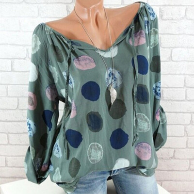 

Plus Size  Women Blouses Black&White Polka Dot Sleeveless Casual Blouse Frilled Armhole Button Closure Back Shell Top