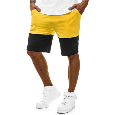

Gobestart Summer New Mens Casual Sports Slim Color Matching Jogging Five Points Shorts
