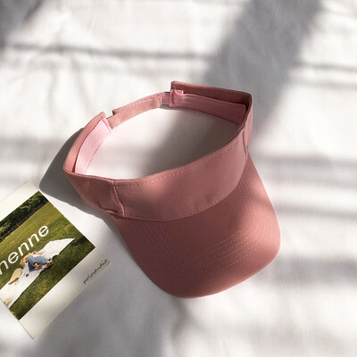 

Foundation hat female Korean summer tide solid color hundred set running empty top sun-top baseball cap sports tongue sun hat