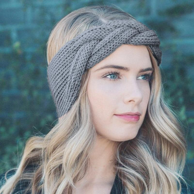 

Women Headband Earband Braid Knitted Elastic Headwarp Ear Warmer Boho Winter Holiday Hair Band Turban Headwear Hair Accessories