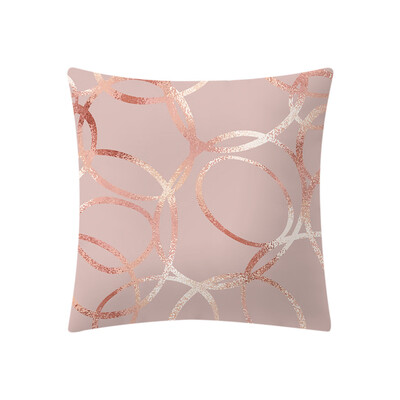 

〖Follure〗Rose Gold Pink Cushion Cover Square Pillowcase Home Decoratio