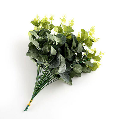 

Simulation Eucalyptus Leaves Artificial Eucalyptus Leaves Decor Leaves Branch for Home Shop Decor Fake Leaves Bouquet 20 Pcs