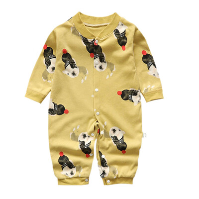 

Autumn Toddler Infant Rompers Baby Boy Girl Cartoon Dog Print Outfits Cotton Romper Jumpsuit Newborn Clothes Baby Clothing 3-12M