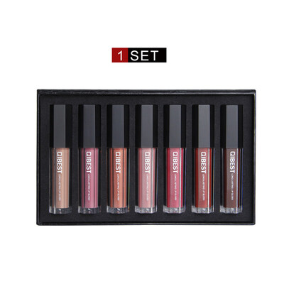 

7Pcs Waterproof Non-stick Lip Gloss Long Lasting Matte Liquid Lipsticks with Bag