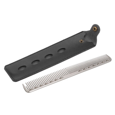 

Stainless Steel Hair Comb Professional Hair Salon Hairdressing Steel Comb Hair Cutting Metal Comb Black