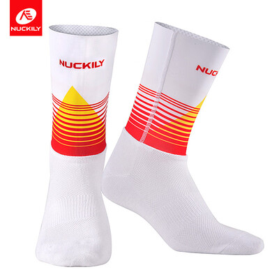 

NUCKILY Unisex Sublimation Printing Socks Cotton Sole Socks Unique Graphic Happy Riding Sock Running Sock&Cycling Sport Sock