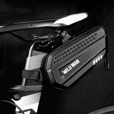 

Mountain Road Bicycle Waterproof Seat Bag Hard Shell Bike Saddle Pouch Tail Bag