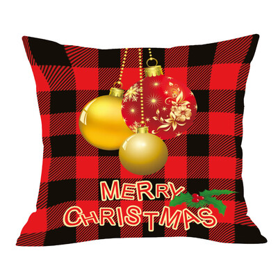 

〖Follure〗Christmas Series Printed Pillowcase Soft Decoration Cushion Cover Pillowcase