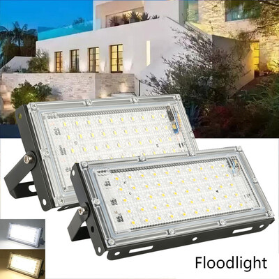 

468Pcs 50W LED 4500LM 50LED CoolWarm White Flood Light IP66 Waterproof Spot Outdoor Lamp White Light Garden Yard Landscape