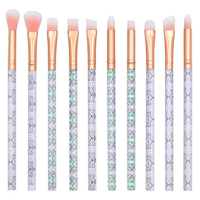 

10pcs Eye Makeup Brushes Kit Foundation Brush Blush Brush Eyeshadow Eyelash Eyebrow Brush Set Cosmetic Beauty Tool