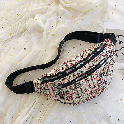 

Tailored Fashion Women Students Outdoor Sports Zipper Messenger Bag Chest Bag Waist Bag