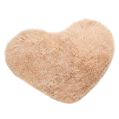 

Anti-Skid Fluffy Shaggy Area Rug Carpet Home Bedroom Bathroom Floor Door Mat Candy Color Anti-Slip Heart-shape Home Textile Rug