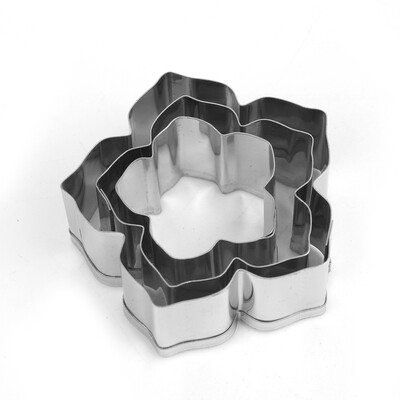 

3pcs Petunia Flower Stainless Steel Cookie Cutter Cake Sugar Paste Baking Mould