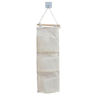 

6 Pocket Foldable Hanging Bag 3 Layers Folding Shelf Bag Purse Handbag Organizer Door Sundry Pocket Hanger Storage Closet Hanger
