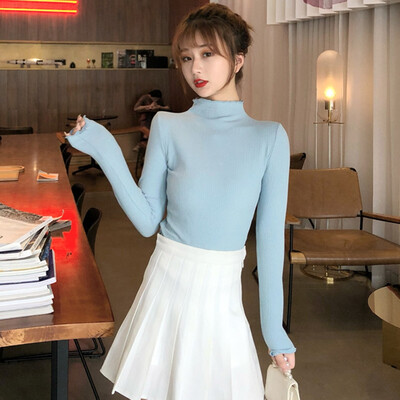 

Women Sweater Autumn New Casual Loose Turtleneck Slim Jumpers Long Sleeve Streetwear Winter Pullovers Basic Tops