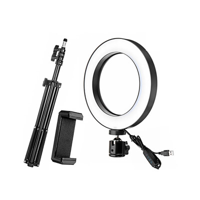 

E-D Loop Light Photo Video Dimmable Lamp Tripod Selfie Camera Phone Stand