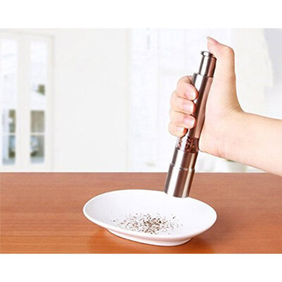 

Hot Thumb Push Salt Pepper Spice Sauce Grinder Mill Muller Stainless Steel Stick Grind Kitchen Cooking Tools