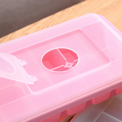 

Siaonvr Cavity Ice Cube Tray Box With Lid Cover Drink Jelly Freezer Mold Mould Maker BU