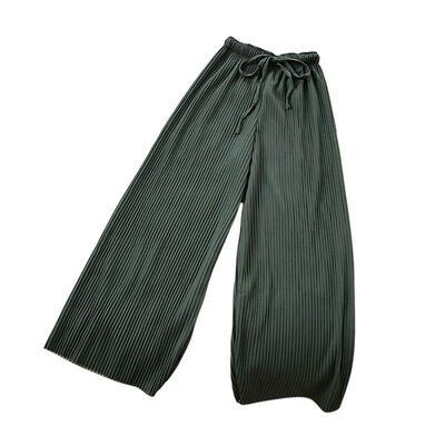 

New Womens Pants Women Summer High Waist Wide Leg Pants casual Loose Cotton Trousers
