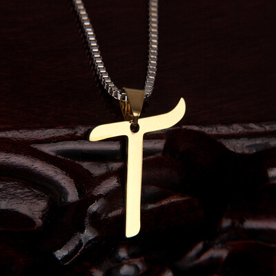 

A-Z 26 Letters Gold Colors Pendant Necklaces Women Choker Necklace Jewelry