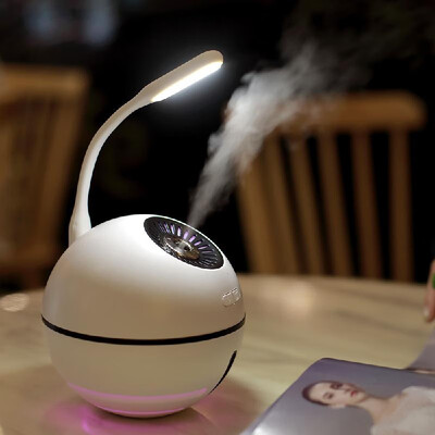 

Creative USB plug-in space ball humidifier four-in-one multi-function silent spray colorful light humidifier Pink