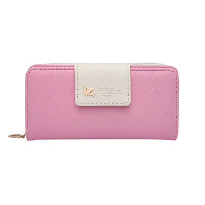 

Fashion Faux Leather Women Wallet Long Purse Clutch Hasp Zipper Card Coin Holder