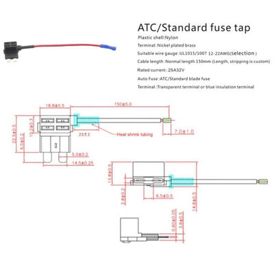 

1PC 12V MINISMALLMEDIUM Car Blade Fuse Holder Add-a-circuit Electric Appliance Piggy Back Fuses Tap