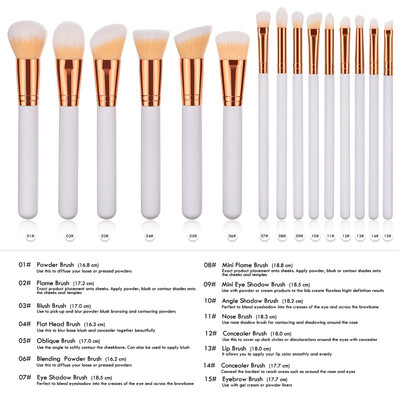 

58915Pcs Full Professional Makeup Brushes Set Concealer Eye Shadow Eyebrow Lips Make Up Brush Comestic Tool maquiagem