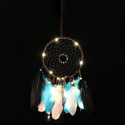 

Nordic Style Kids Decor Wind Chimes Led Lighting Dream Catcher Dreamcatcher Girl Room Bell Bedroom Romantic Hanging Decoration