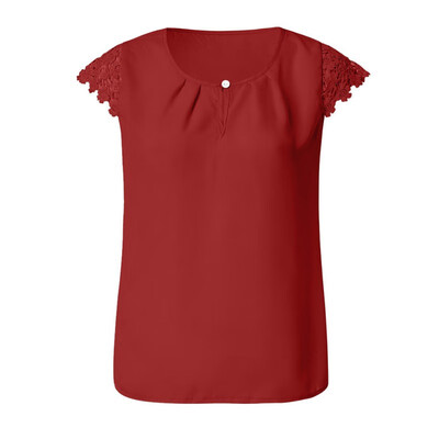 

Lace Chiffon Blouses Women 2019 Hollow Out Sexy Tops Femme Solid Casual Office Shirts Femme Blousas V Neck Streetwear