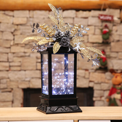 

Toponeto Christmas Decorations LED Candlestick Light Ornaments Craft Xmas Home Decor BK