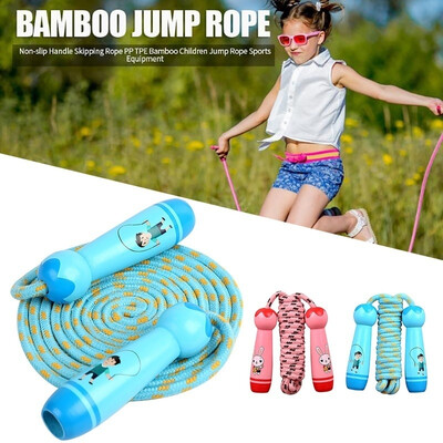 

3 Meters Long Boys&Girls Jump Rope Wooden Handle Cotton Rope