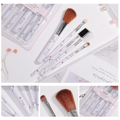 

5pcs Multi-functional Cosmetic Brush Loose Powder Eyeshadow Brush Eyebrow Brush Eyebrow Comb Lip Brush Cosmetic Brush Kit