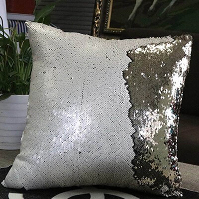 

Double Color Mermaid Sequin Throw Pillow Case Home Decor Cushion Cover European Style Pillowcase